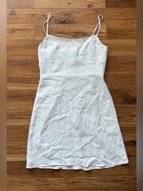 Sunday Best Aritzia Baby Blue Smocked Mini Dress Size M